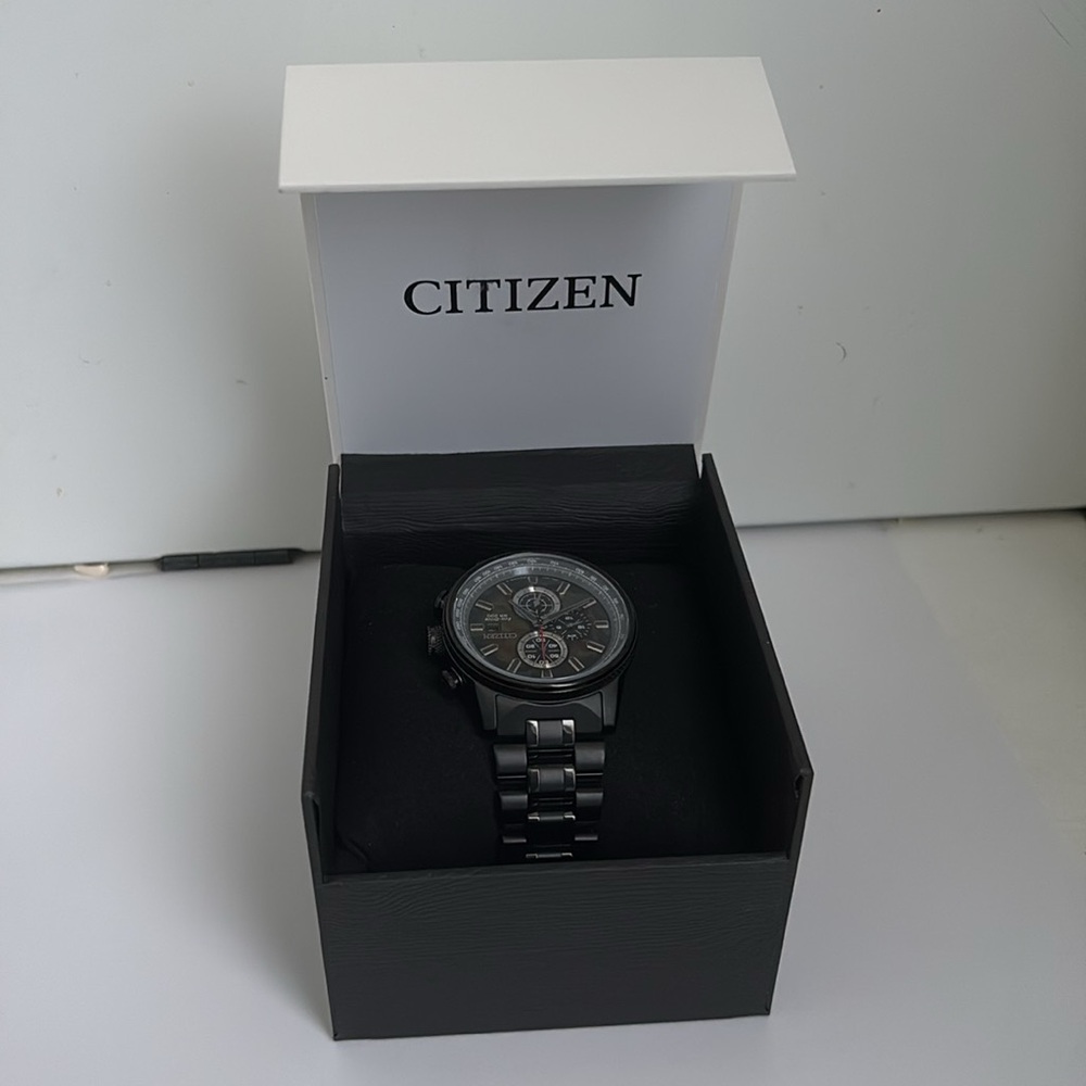 Citizen Eco-Drive Black and Camo Chronograph Watch - Picture 4 of 4